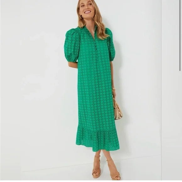 💚NWOT Hyacinth House Green Eyelet Midi Tryall
Dress size Small💚 - Picture 4 of 8